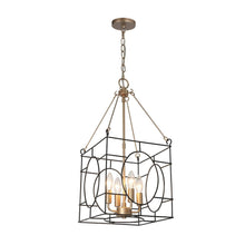 Load image into Gallery viewer, Zarelle 4-Light Gold Chandelier
