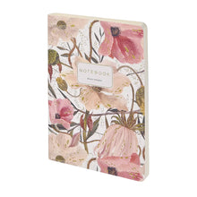 Load image into Gallery viewer, Vegan Leather A5 Notebook -Soft Petals
