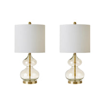 Load image into Gallery viewer, Ellipse Curved Glass Table Lamp, Set of 2 [Online Only]
