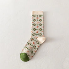 Load image into Gallery viewer, Green Patterned Socks (4 styles)
