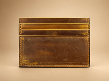 Load image into Gallery viewer, Leather Minimalist Card Holder Wallet, Finished Edges
