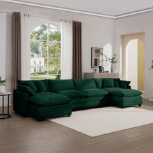 Load image into Gallery viewer, Modern Oversized Modular Cushion Sofa With Ottoman [Online Only]
