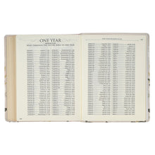 Load image into Gallery viewer, KJV Note-Taking Bible Faux Leather Floral Printed Psalm 91:4

