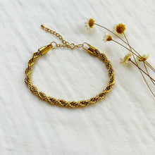 Load image into Gallery viewer, Thick Gold Rope Chain Bracelet
