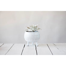 Load image into Gallery viewer, White Footed Terracotta Planter
