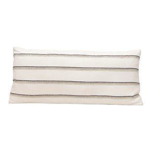 Woven Striped Lumbar Pillow