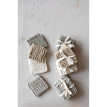 Load image into Gallery viewer, Cotton Crocheted Coasters (Set of 4)
