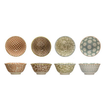 Load image into Gallery viewer, Stoneware Pinch Pot w/ Pattern (4 Styles)
