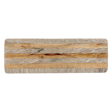 Load image into Gallery viewer, Marble &amp; Mango Wood Cheese Board w/ Stripes
