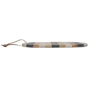 Oval Marble & Mango Wood Cheese & Canape Knife