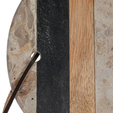 Load image into Gallery viewer, Oval Marble &amp; Mango Wood Cheese &amp; Canape Knife
