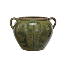 Load image into Gallery viewer, Hand-Painted Terra-cotta Urn w/ Handles
