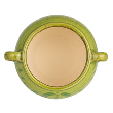 Load image into Gallery viewer, Hand-Painted Terra-cotta Urn w/ Handles
