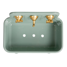 Load image into Gallery viewer, Metal Sink Soap Dish w/ Faucet, Grey &amp; Gold Finish
