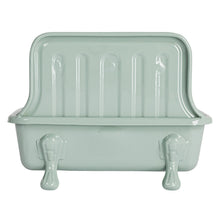 Load image into Gallery viewer, Metal Sink Soap Dish w/ Faucet, Grey &amp; Gold Finish
