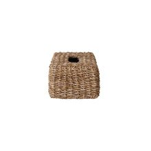 Load image into Gallery viewer, Hand-Woven Seagrass Tissue Box Cover
