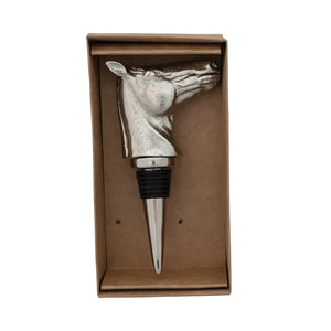 Cast Aluminum Horse Head Bottle Stopper