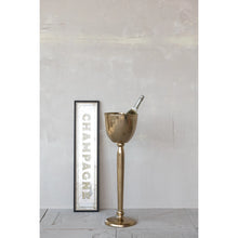 Load image into Gallery viewer, Cast Aluminum Bottle Cooler w Gold Finish
