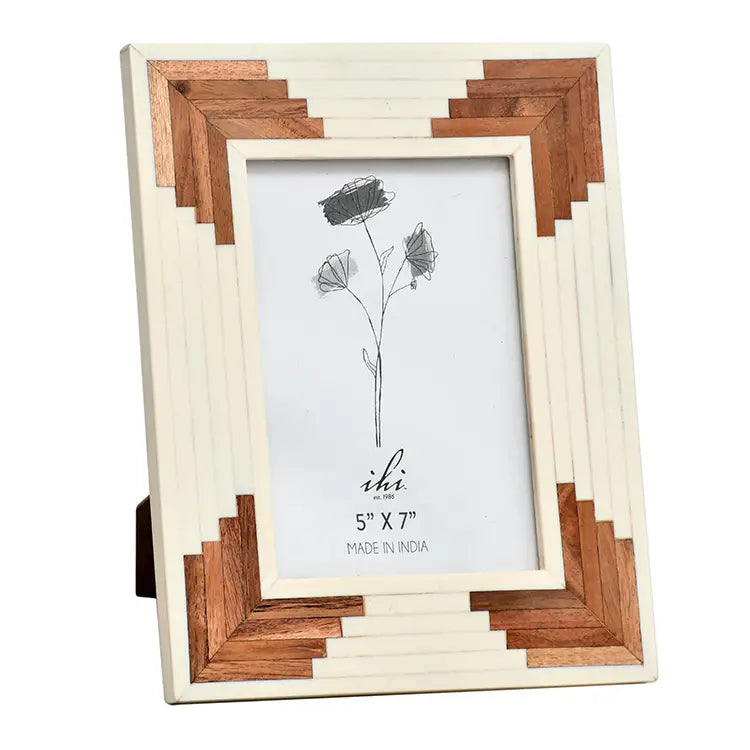 Bone & Wood Photo Frame 5 X 7