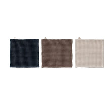 Load image into Gallery viewer, Wood Serving Board with 3 Waffle Weave Dish Cloths Set
