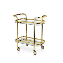 Load image into Gallery viewer, Antique Gold Bar Cart (Online Only)
