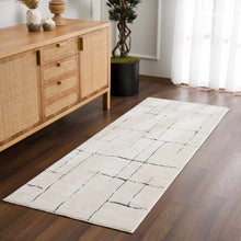 Load image into Gallery viewer, Koume Beige Maze Area Rug [Online Only]
