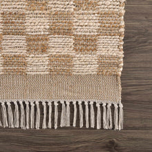 Load image into Gallery viewer, Ionut Checkered Jute Area Rug [Online Only]
