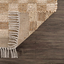 Load image into Gallery viewer, Ionut Checkered Jute Area Rug [Online Only]
