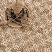 Load image into Gallery viewer, Ionut Checkered Jute Area Rug [Online Only]
