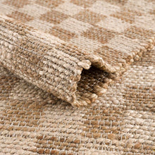 Load image into Gallery viewer, Ionut Checkered Jute Area Rug [Online Only]
