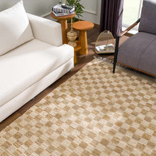 Load image into Gallery viewer, Ionut Checkered Jute Area Rug [Online Only]
