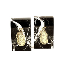 Load image into Gallery viewer, Golf Bag Marble Bookends
