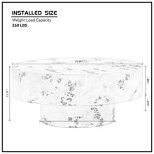 Load image into Gallery viewer, 31.49" Burl Wood Veneer Round Coffee Table [Online Only]
