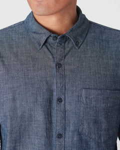 Long Sleeve Chambray Shirt Medium Indigo Wash