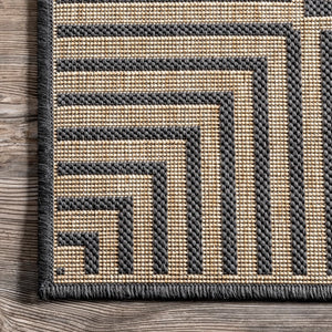 3x5 Asha Simple Border Indoor/Outdoor Area Rug