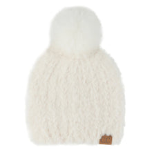 Load image into Gallery viewer, Faux Fur Beanie with Pom Pom (3 colors)

