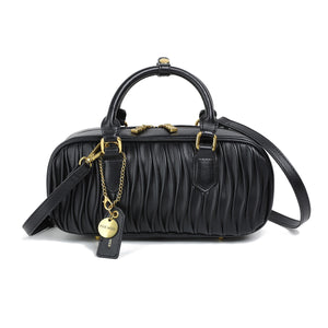 Black Paris Recycled Vegan Top Handle Bag | Pixie Mood