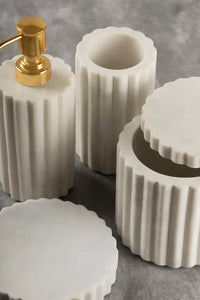 Roksana White Marble Bath Accessories (4 styles)