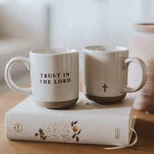 Load image into Gallery viewer, Trust in the Lord Stoneware Coffee Mug
