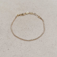 Load image into Gallery viewer, 18k Gold Filled 1.2mm Cz Tennis Bracelet
