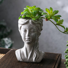 Load image into Gallery viewer, Musing Girl Planter

