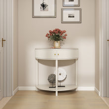 Load image into Gallery viewer, Demi Lune Console Table With 2 Storage Drawers [Online Only]
