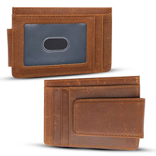 Load image into Gallery viewer, Leather Wallet with Magnet Clip
