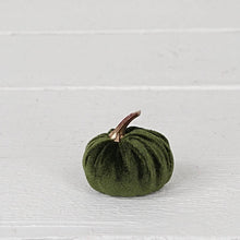 Load image into Gallery viewer, Velvet Green Mini Pumpkins
