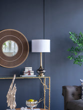 Load image into Gallery viewer, Table Lamp with Glass and Drum Shade [Online Only]
