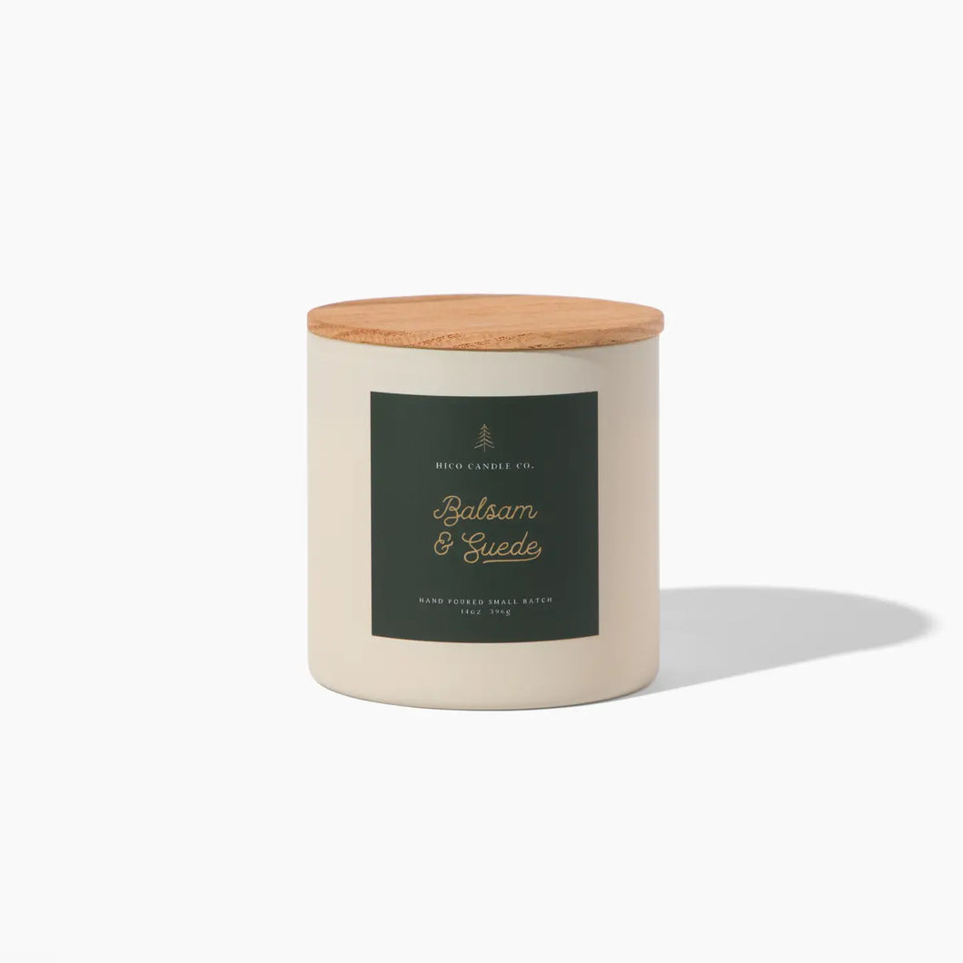 Balsam & Suede Candle | Hico Candle Co.