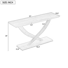 Load image into Gallery viewer, Console Table With Cross Leg Base and Reinforced Support Plate [Online Only]
