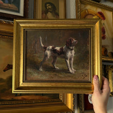 Load image into Gallery viewer, Vintage Style Brown Dog Framed Art Print Size 8x10
