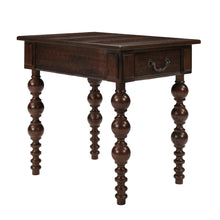 Load image into Gallery viewer, Solid Wood End Table with Drawer in Espresso Finish [Online Only]
