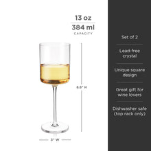 Load image into Gallery viewer, Laurel Crystal White Wine Glasses Set of 2 (Online Only)
